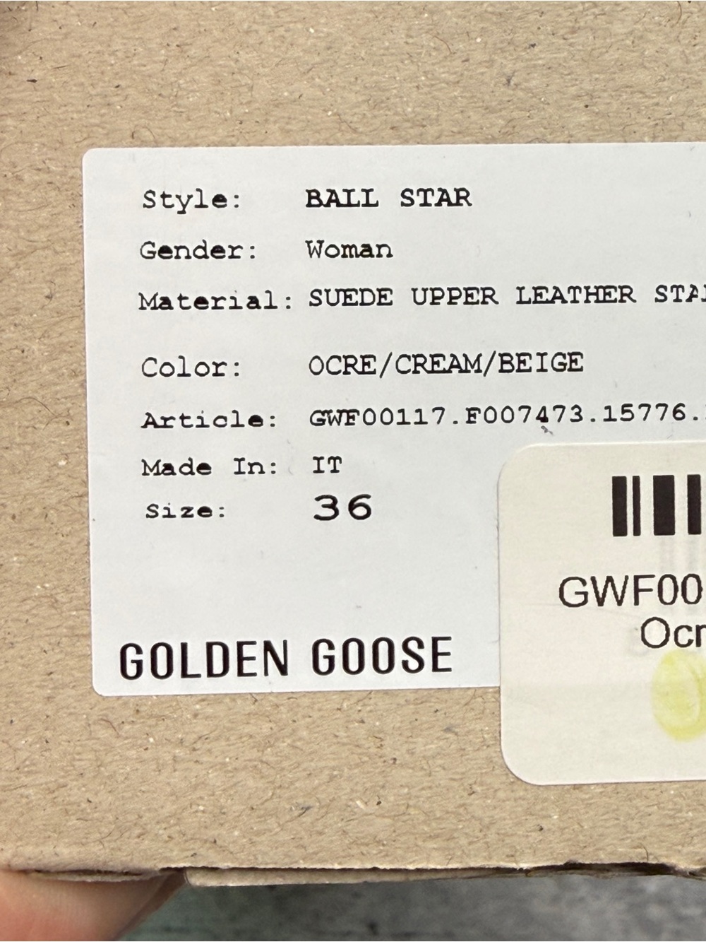 Golden Goose Ball Star Ocre Suede 36 - Picture 8 of 10